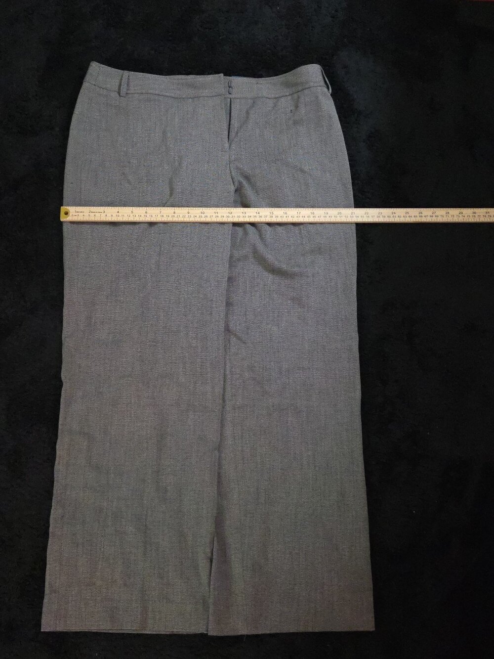 Apt 9 Women's Dress Pants 16 Short Trouser Taupe Micro Pattern Business Casual - Picture 10 of 16